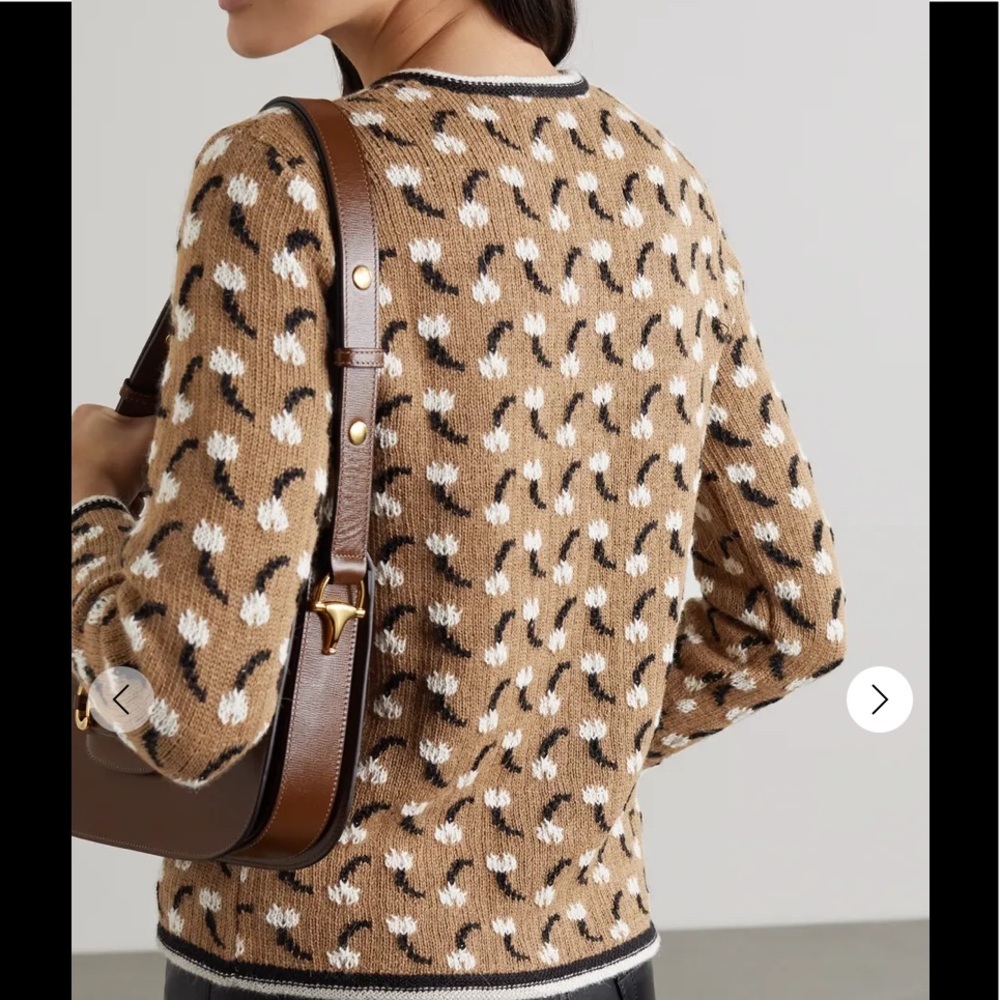 NWOT Batsheva Tulip intarsia alpaca cardigan - Picture 3 of 10